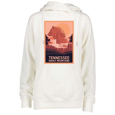 Tennessee Smoky Mountains Womens Funnel Neck Pullover Hood