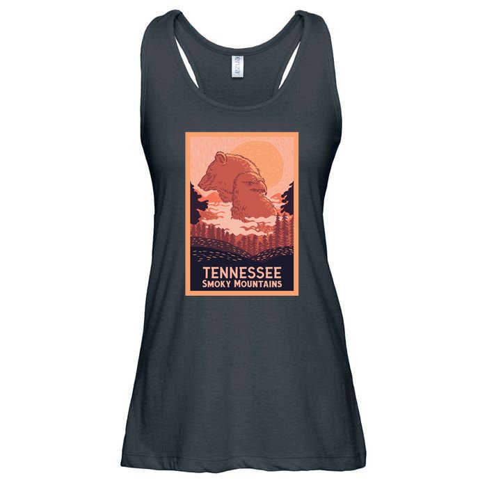 Tennessee Smoky Mountains Ladies Essential Flowy Tank