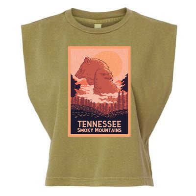 Tennessee Smoky Mountains Garment-Dyed Women's Muscle Tee