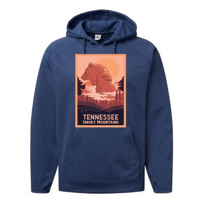 Tennessee Smoky Mountains Performance Fleece Hoodie