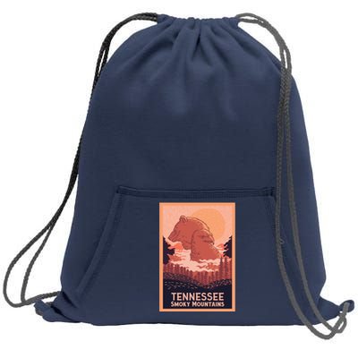 Tennessee Smoky Mountains Sweatshirt Cinch Pack Bag