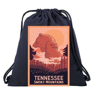 Tennessee Smoky Mountains Drawstring Bag