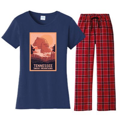 Tennessee Smoky Mountains Women's Flannel Pajama Set