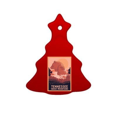 Tennessee Smoky Mountains Ceramic Tree Ornament