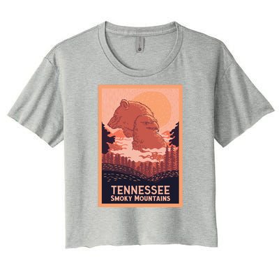 Tennessee Smoky Mountains Women's Crop Top Tee