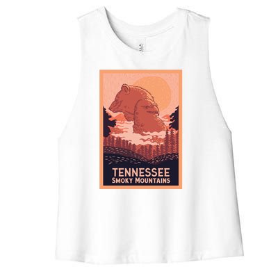 Tennessee Smoky Mountains Women's Racerback Cropped Tank