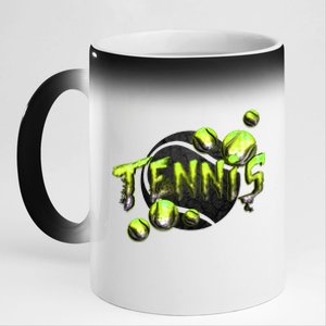 Tennis 11oz Black Color Changing Mug