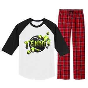 Tennis Raglan Sleeve Pajama Set