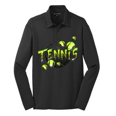 Tennis Silk Touch Performance Long Sleeve Polo