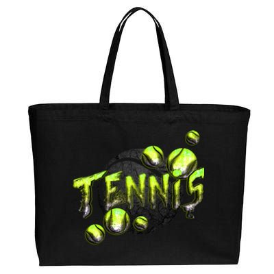 Tennis Cotton Canvas Jumbo Tote