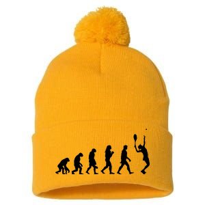 Tennis Evolution Pom Pom 12in Knit Beanie