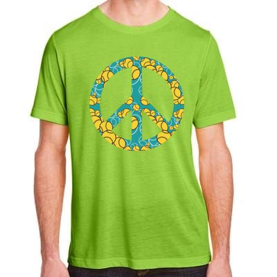 Tennis Peace Sign Adult ChromaSoft Performance T-Shirt