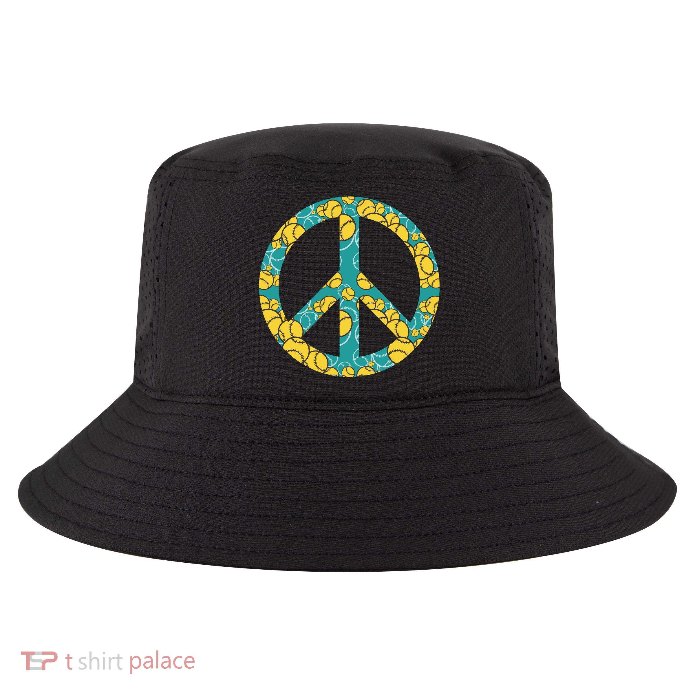 Tennis Peace Sign Cool Comfort Performance Bucket Hat