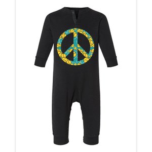 Tennis Peace Sign Infant Fleece One Piece