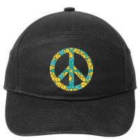 Tennis Peace Sign 7-Panel Snapback Hat