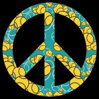 Tennis Peace Sign 7-Panel Snapback Hat