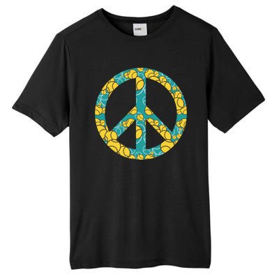 Tennis Peace Sign Tall Fusion ChromaSoft Performance T-Shirt