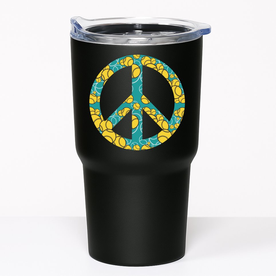 Tennis Peace Sign Tumbler