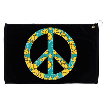 Tennis Peace Sign Grommeted Golf Towel