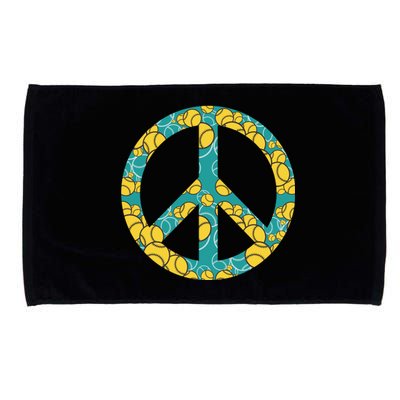 Tennis Peace Sign Microfiber Hand Towel