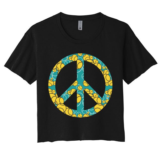 Tennis Peace Sign Crop Top