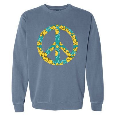 Tennis Peace Sign Garment-Dyed Sweatshirt