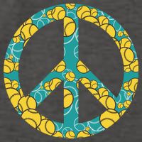 Tennis Peace Sign Vector Backpack