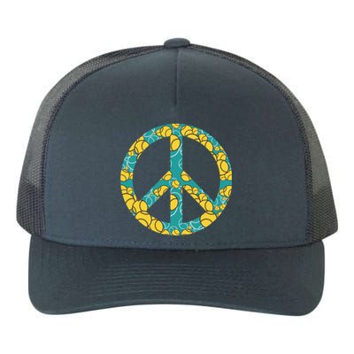 Tennis Peace Sign Yupoong Adult 5-Panel Trucker Hat