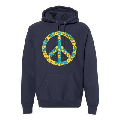 Tennis Peace Sign Premium Hoodie