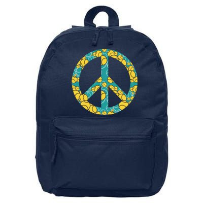 Tennis Peace Sign 16 in Basic Backpack