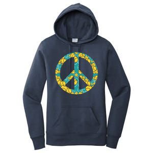 Tennis Peace Sign Women's Pullover Hoodie