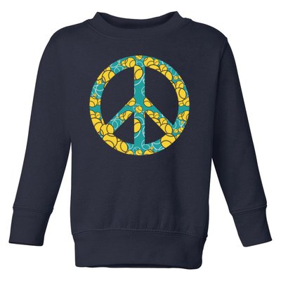 Tennis Peace Sign Toddler Sweatshirt