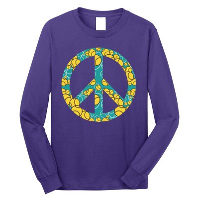 Tennis Peace Sign Long Sleeve Shirt