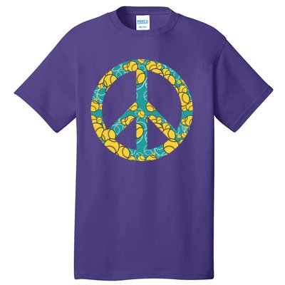 Tennis Peace Sign Tall T-Shirt