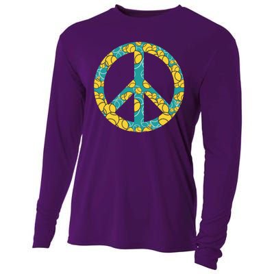 Tennis Peace Sign Cooling Performance Long Sleeve Crew