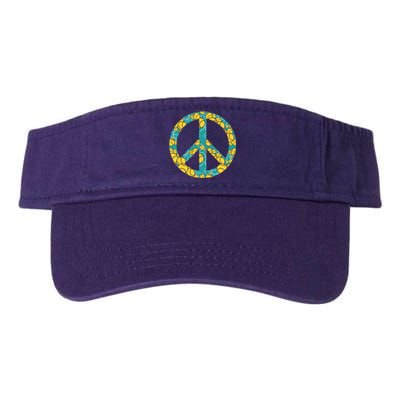 Tennis Peace Sign Valucap Bio-Washed Visor