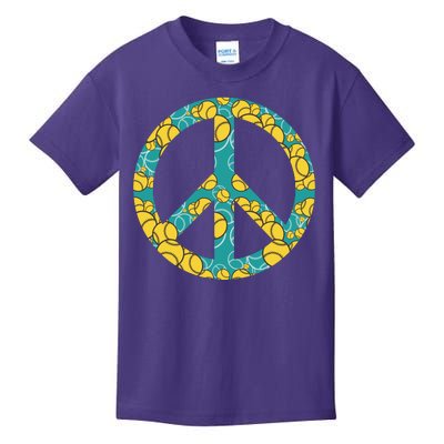 Tennis Peace Sign Kids T-Shirt