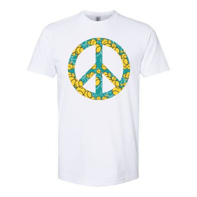 Tennis Peace Sign Softstyle CVC T-Shirt