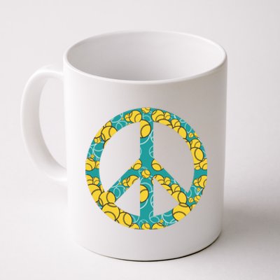 Tennis Peace Sign Coffee Mug