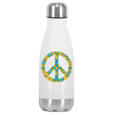 Tennis Peace Sign Stainless Steel Insulated Water Bottle