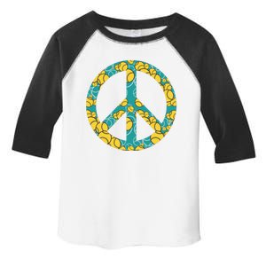 Tennis Peace Sign Toddler Fine Jersey T-Shirt