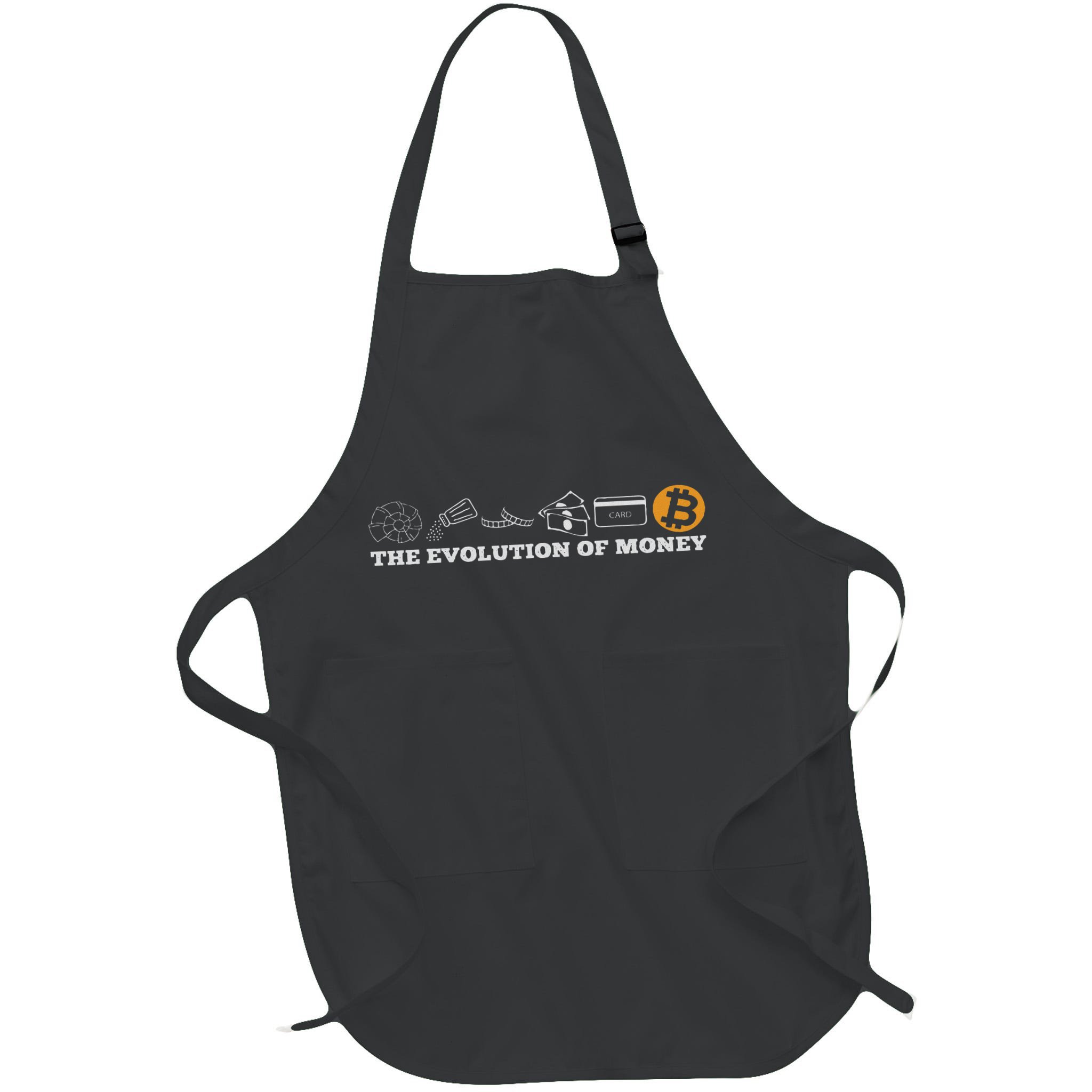 The Evolution Of Money Bitcoin Btc Crypto Cryptocurrency Apron