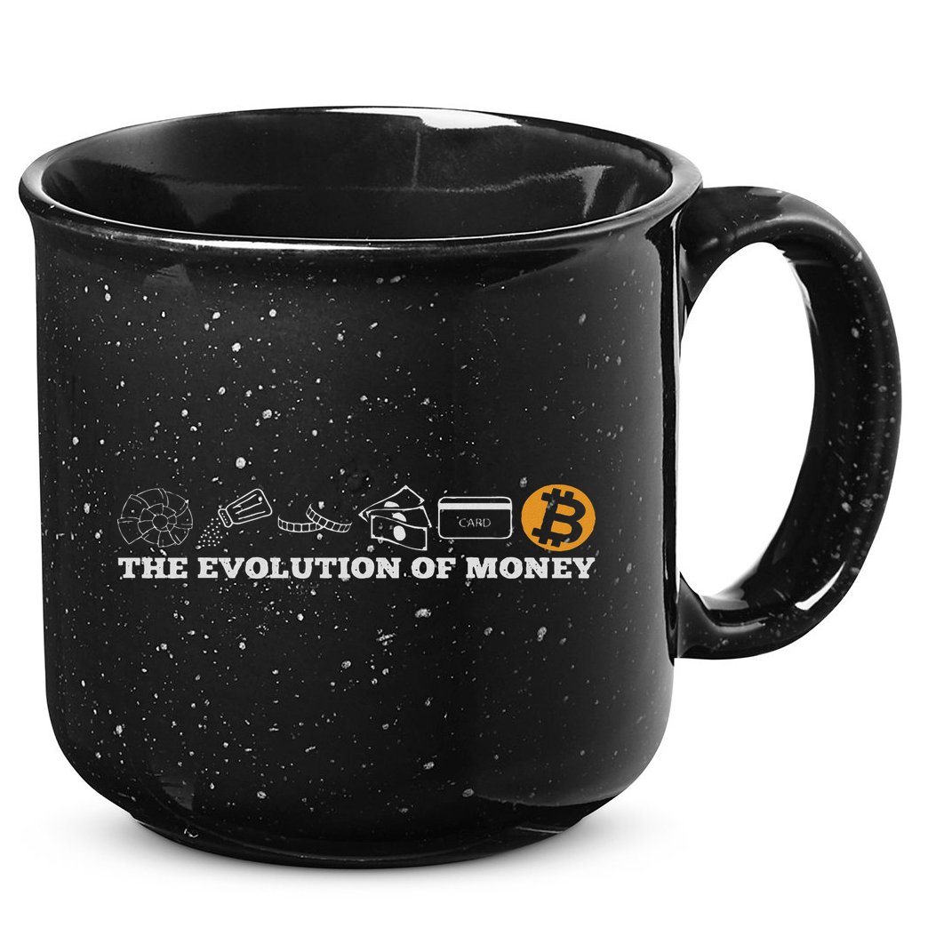 The Evolution Of Money Bitcoin Btc Crypto Cryptocurrency 15oz Campfire Ceramic Mug