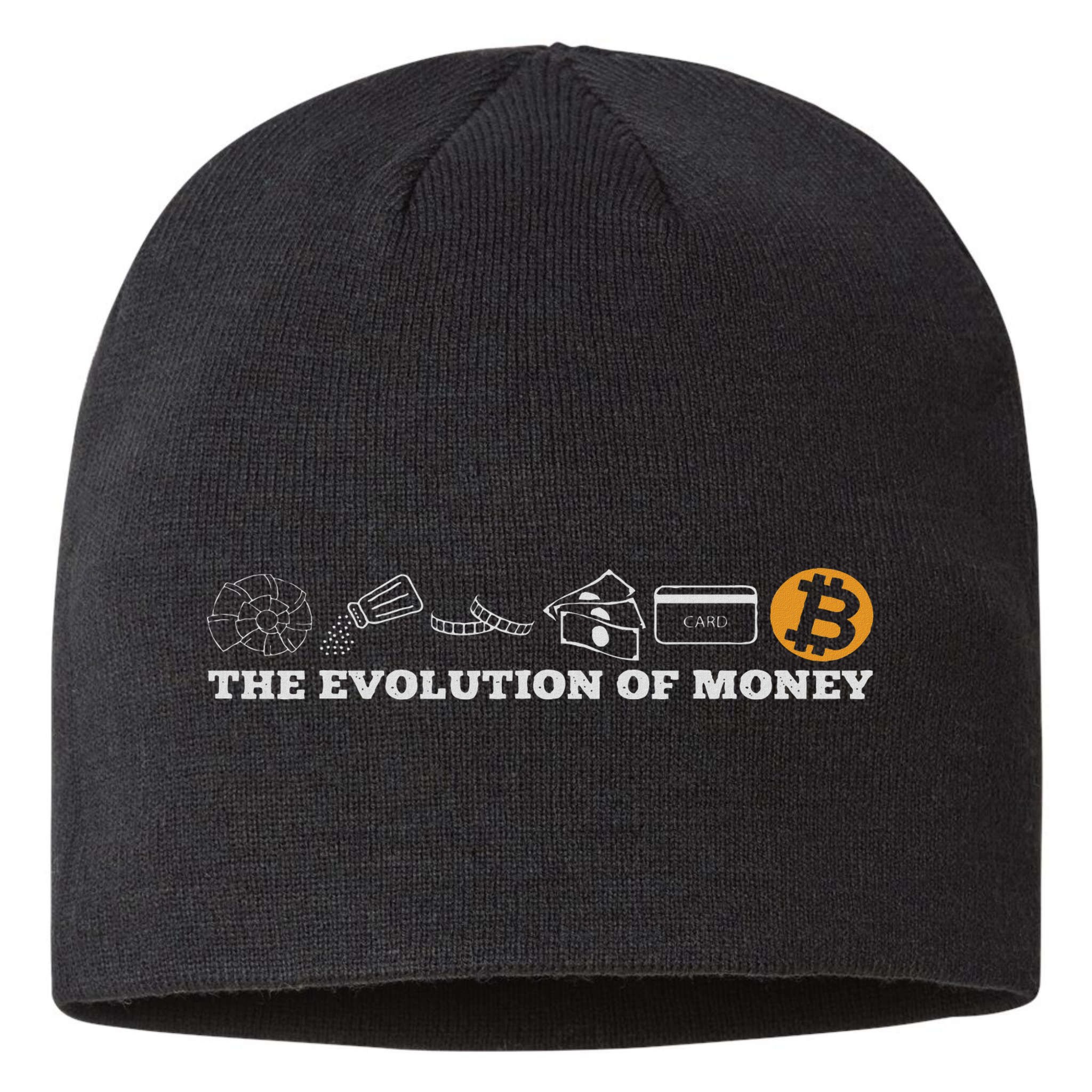 The Evolution Of Money Bitcoin Btc Crypto Cryptocurrency Sustainable Beanie