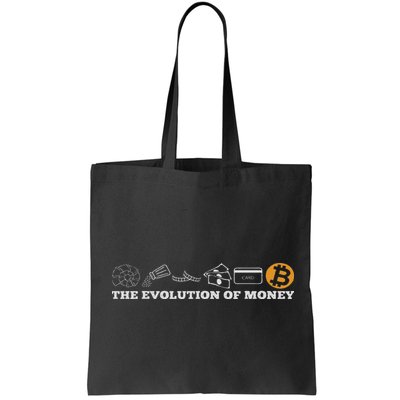 The Evolution Of Money Bitcoin Btc Crypto Cryptocurrency Bag