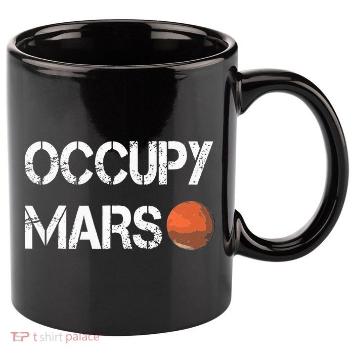 The Explorer Occupy Mars Space 11oz C Handle Ceramic Mug