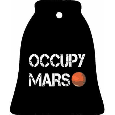 The Explorer Occupy Mars Space Ceramic Bell Ornament