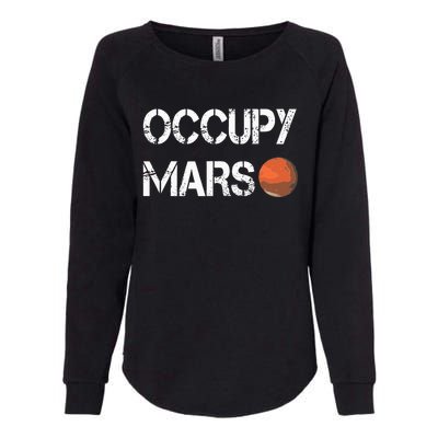 The Explorer Occupy Mars Space Womens California Wash Sweatshirt