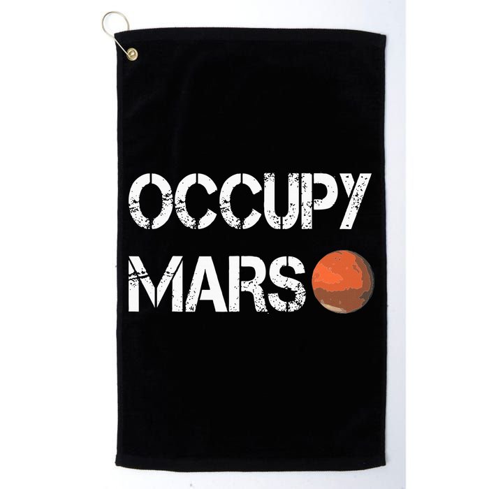 The Explorer Occupy Mars Space Golf Towel