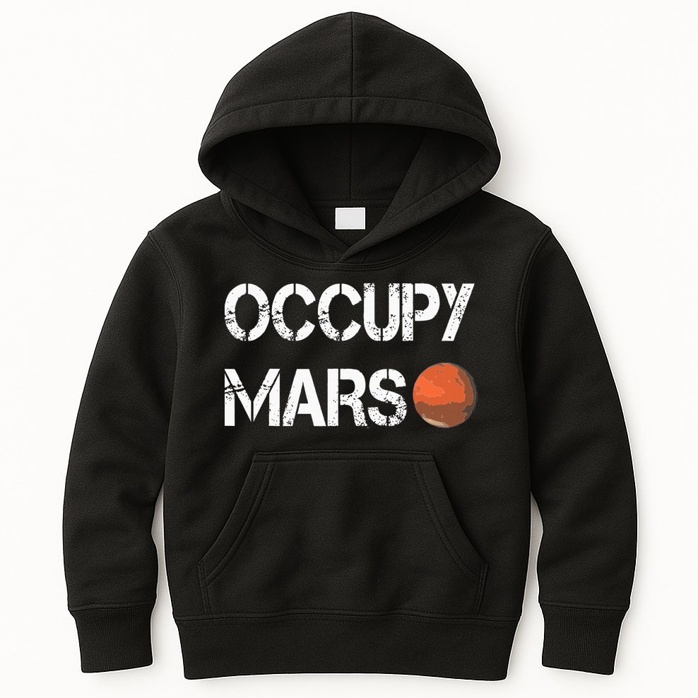 The Explorer Occupy Mars Space Kids Hoodie
